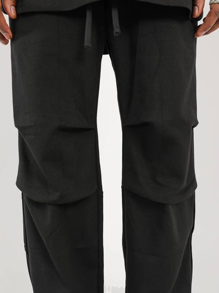 F3F Select High Street Pleated Design Drape Paratrooper Pants