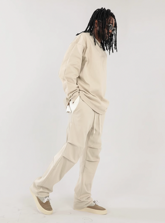 F3F Select High Street Pleated Design Drape Paratrooper Pants