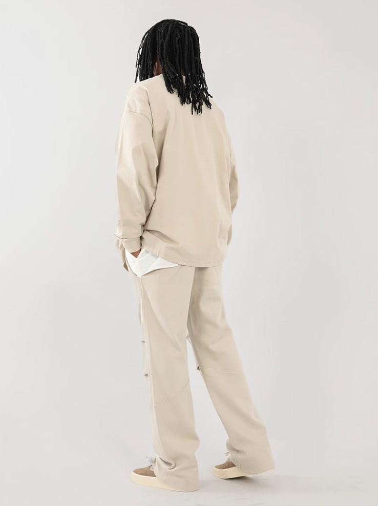 F3F Select High Street Pleated Design Drape Paratrooper Pants