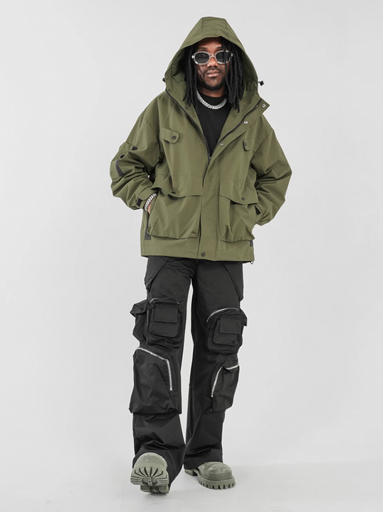 F3F Select Functional Multi Pocket Black Work Cargo Pants