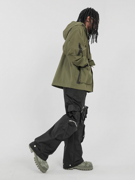 F3F Select Functional Multi Pocket Black Work Cargo Pants