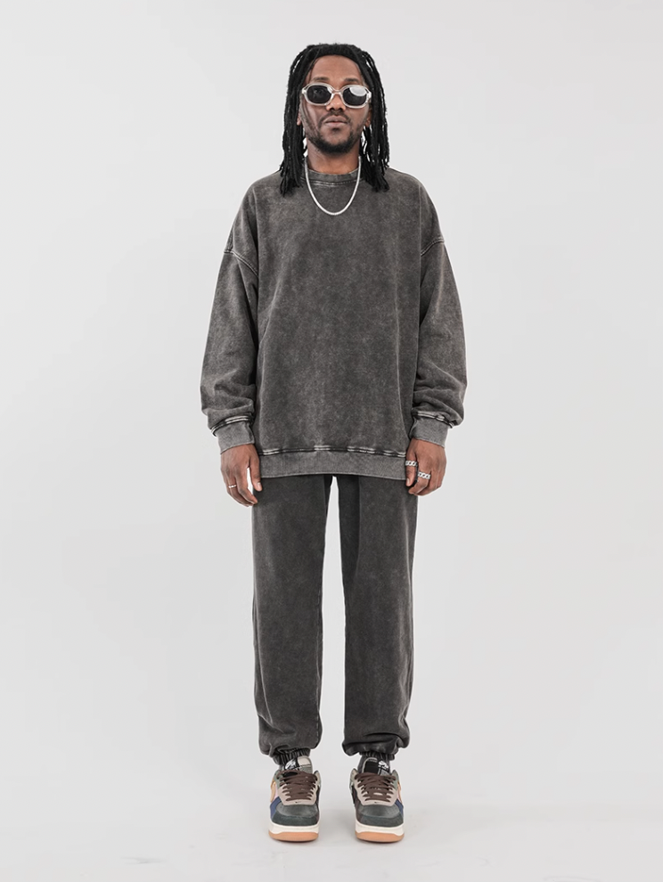 F3F Select Wash Old Loose Drawstring Sweatpants
