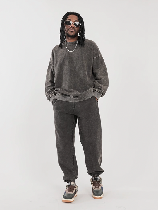 F3F Select Wash Old Loose Drawstring Sweatpants