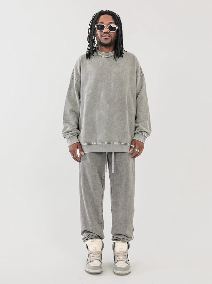 F3F Select Wash Old Loose Drawstring Sweatpants