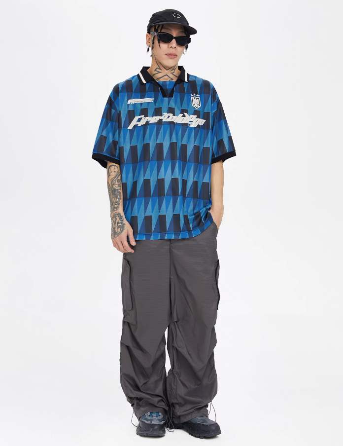 F2CE Retro Soccer Jersey Polo Shirt