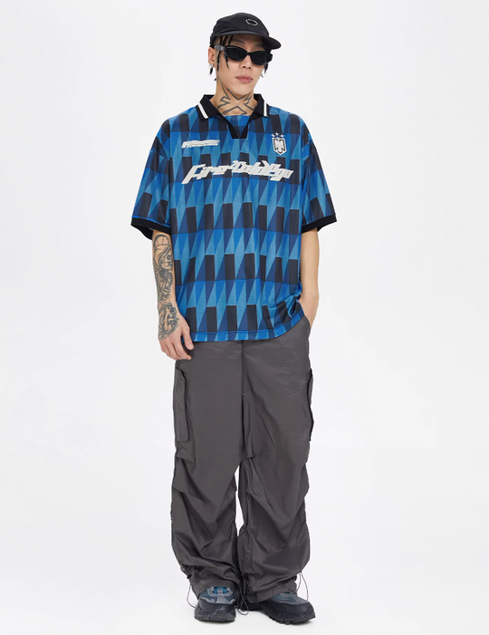 F2CE Retro Soccer Jersey Polo Shirt
