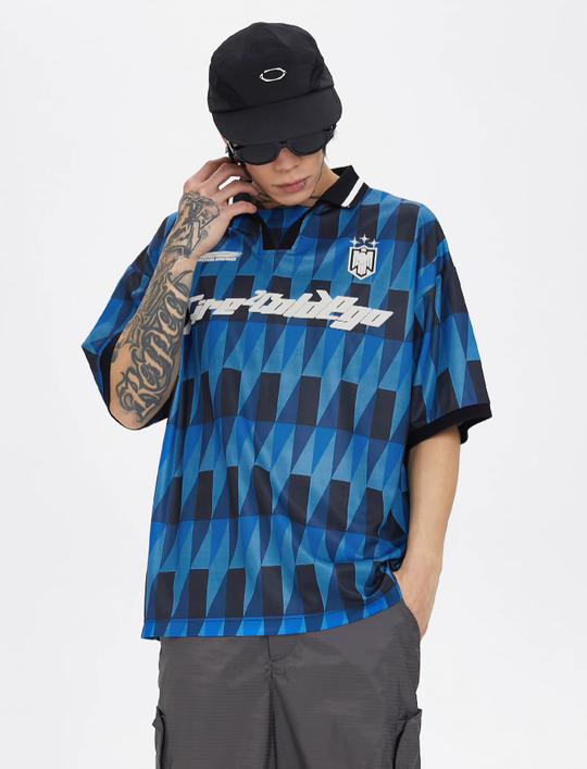F2CE Retro Soccer Jersey Polo Shirt