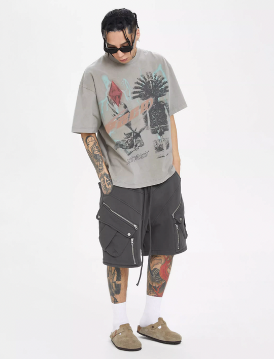 F2CE Vintage Retro Printed Tee