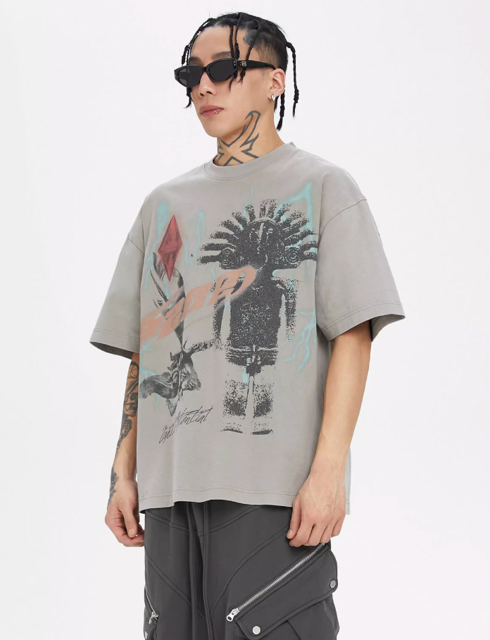 F2CE Vintage Retro Printed Tee