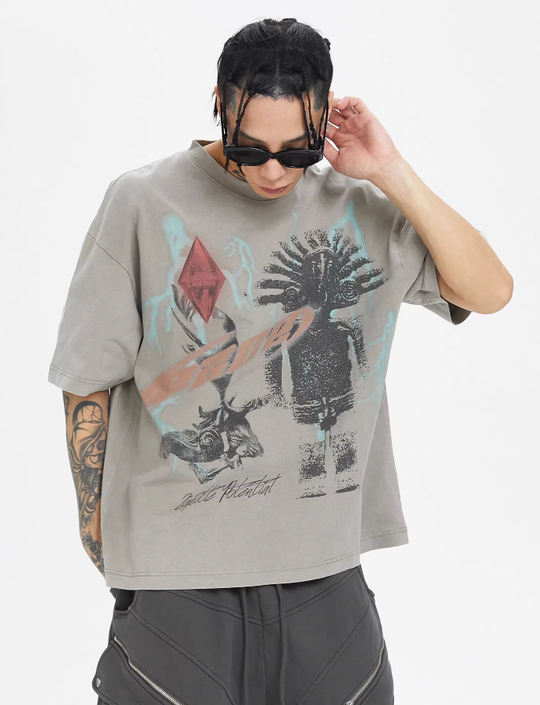 F2CE Vintage Retro Printed Tee