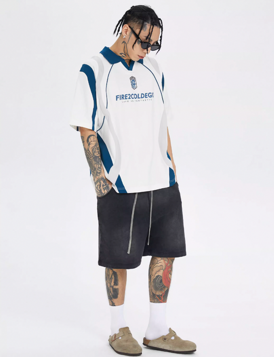 F2CE Gradient Distressed Basic Dirty Sweat Shorts