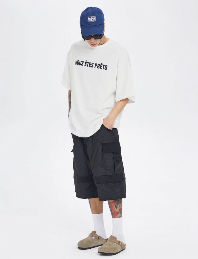 F2CE Brush Wax Coated Multi Pocket Work Cargo Shorts