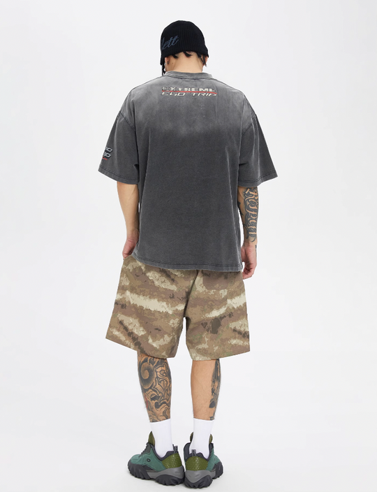 F2CE Camouflage Multi Pocket Work Cargo Shorts