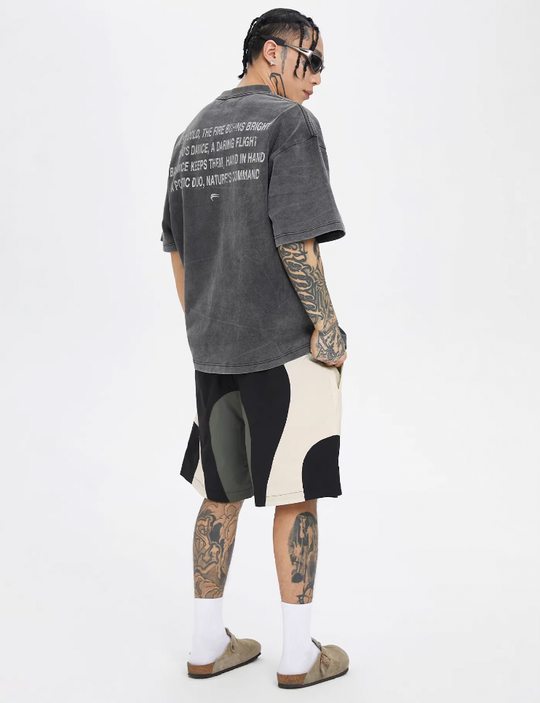 F2CE Stitching Contrast Color Nylon Basketball Shorts