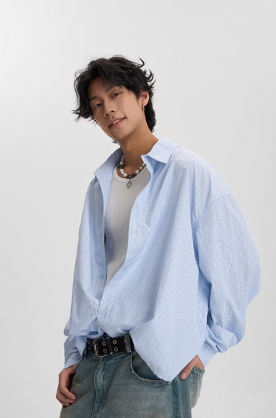 JHYQ Hot Diamond Striped Long Sleeved Shirt