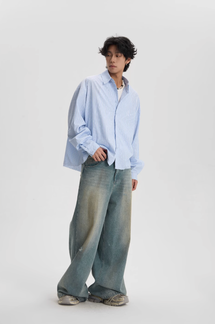 JHYQ Hot Diamond Striped Long Sleeved Shirt