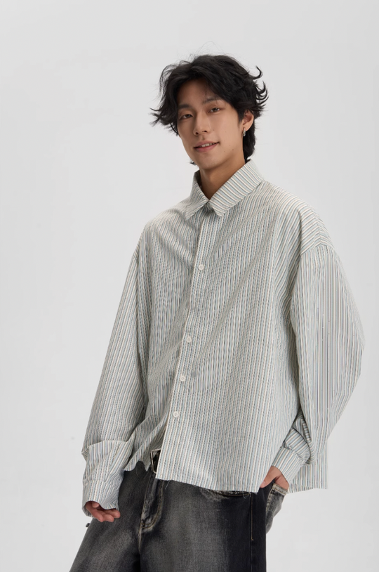 JHYQ Hot Diamond Striped Long Sleeved Shirt