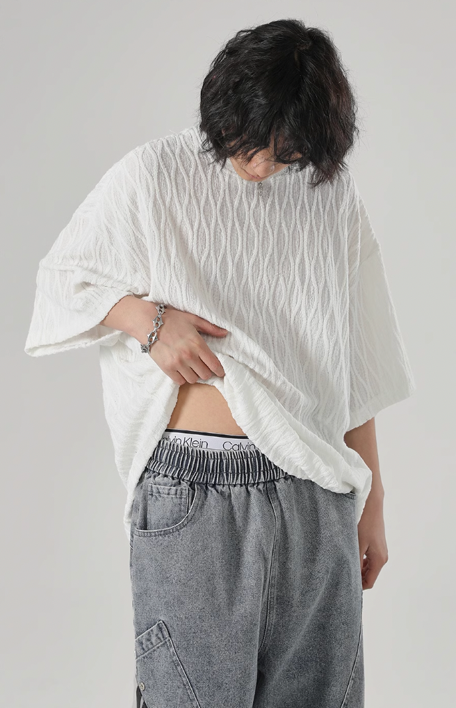 JHYQ Diamond Pattern Tee