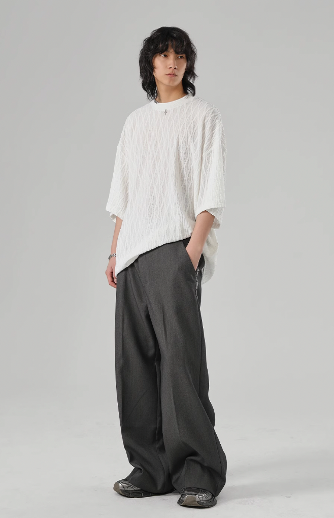 JHYQ Diamond Pattern Tee