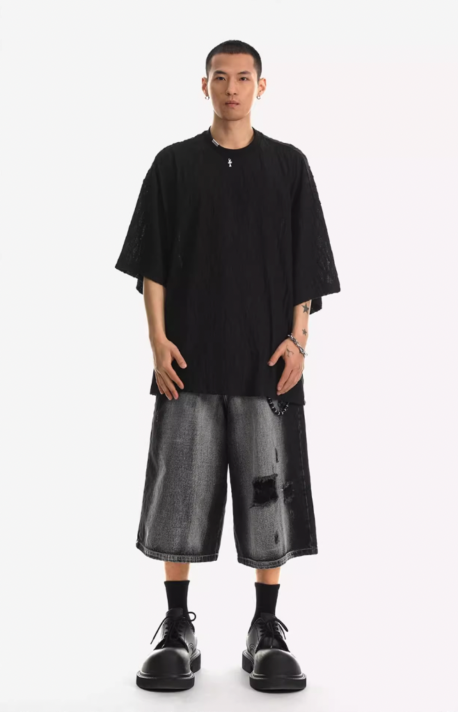 JHYQ Diamond Pattern Tee