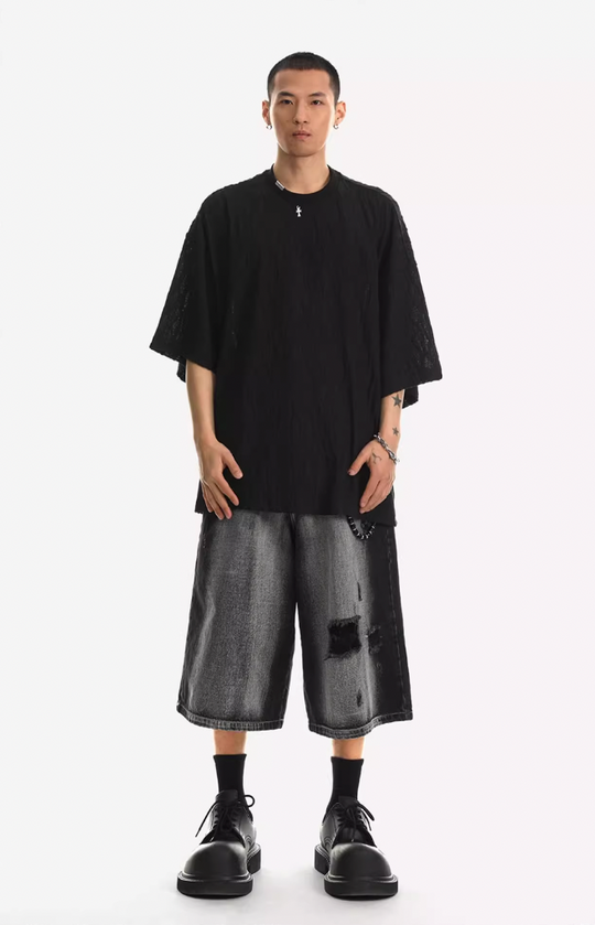 JHYQ Diamond Pattern Tee