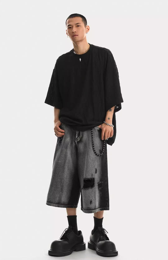 JHYQ Diamond Pattern Tee