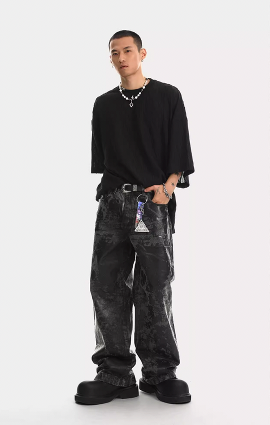 JHYQ Diamond Pattern Tee