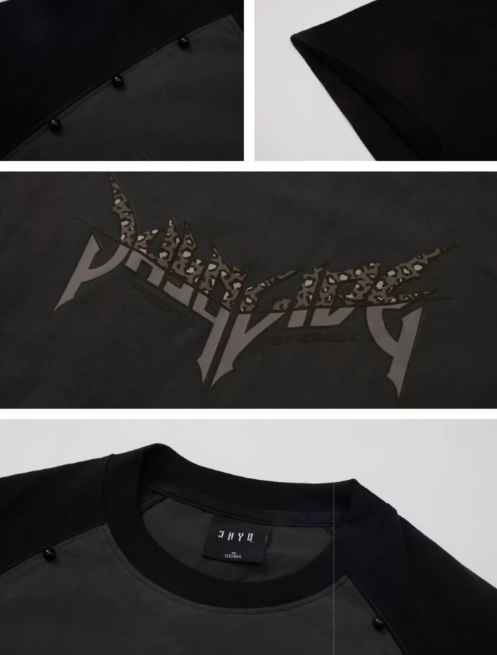 JHYQ Leopard Print Raglan Sleeves Tee