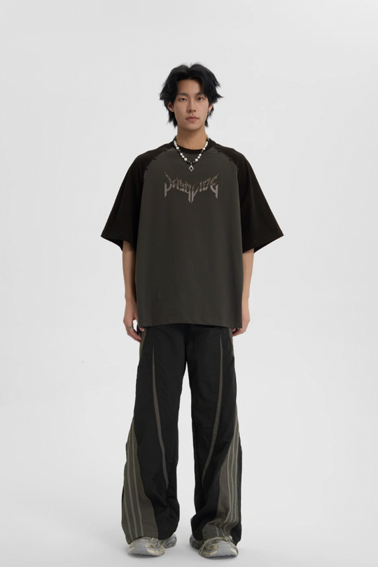 JHYQ Leopard Print Raglan Sleeves Tee