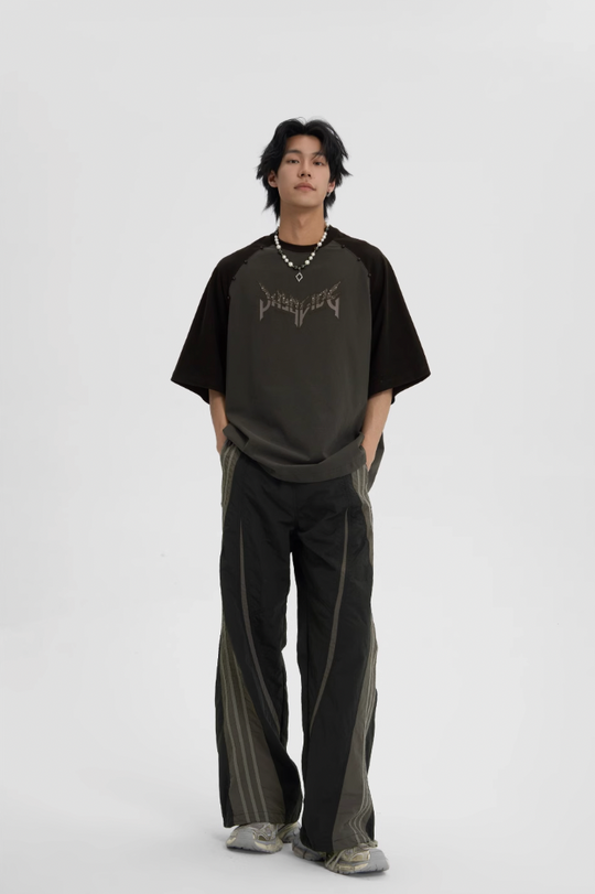 JHYQ Leopard Print Raglan Sleeves Tee