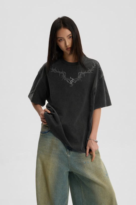 JHYQ Thorn Graphic Logo Tee