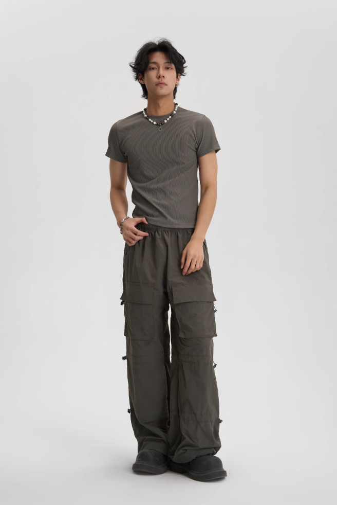 JHYQ Fitted Basic Multi Color Casual Tee