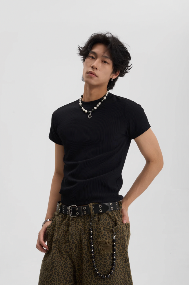 JHYQ Fitted Basic Multi Color Casual Tee