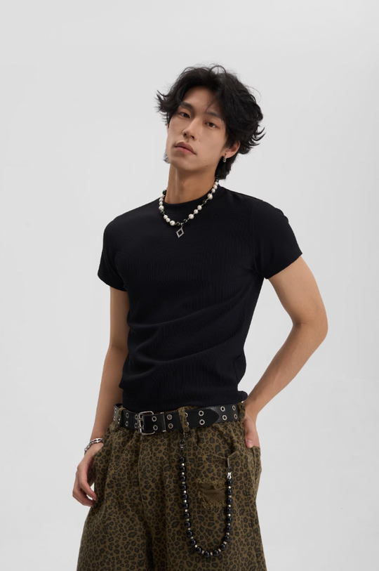 JHYQ Fitted Basic Multi Color Casual Tee