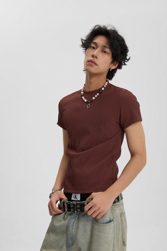 JHYQ Fitted Basic Multi Color Casual Tee