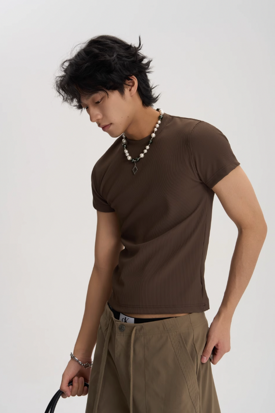 JHYQ Fitted Basic Multi Color Casual Tee