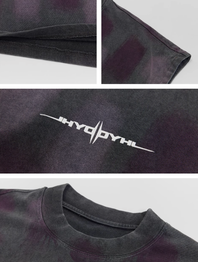 JHYQ Washed Old Worn Spots Dye Sleeveless Tee