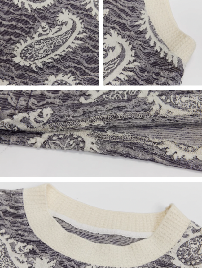 JHYQ Paisley Embroidered Tank Top Tee