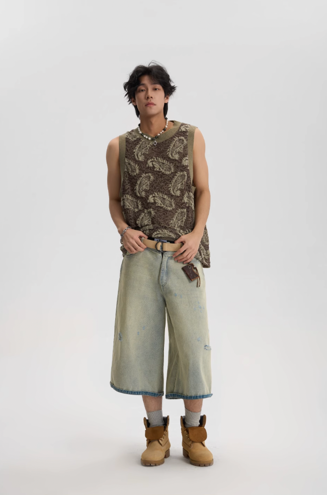 JHYQ Paisley Embroidered Tank Top Tee