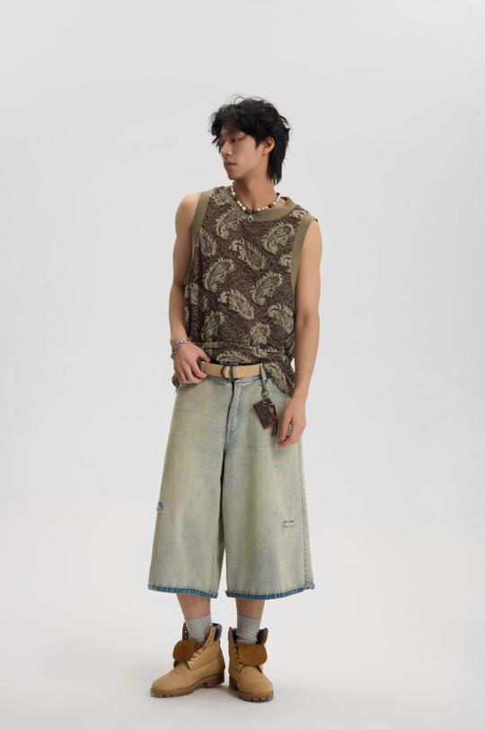 JHYQ Paisley Embroidered Tank Top Tee