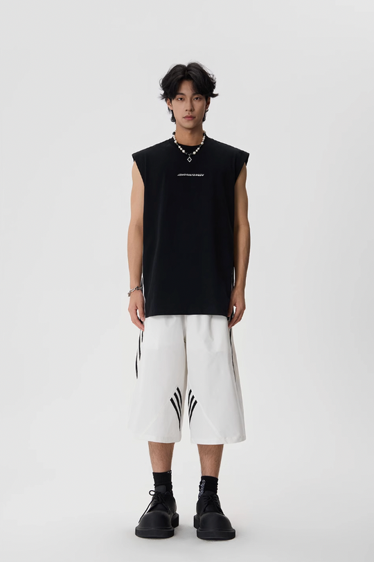 JHYQ Side Stripe Sleeveless Tee