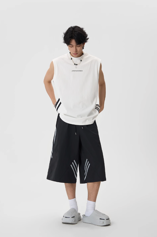 JHYQ Side Stripe Sleeveless Tee