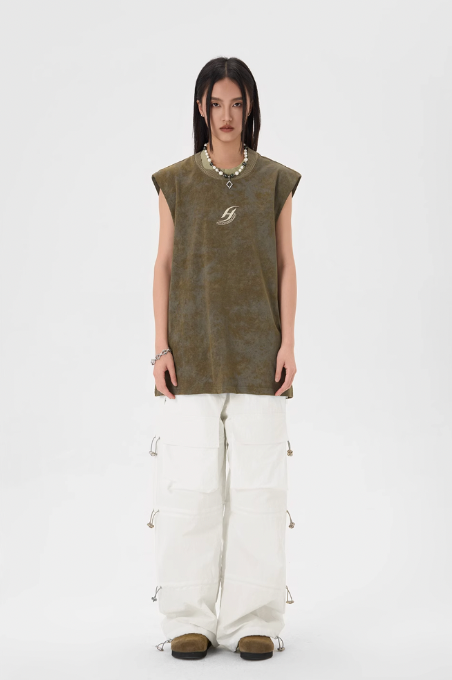 JHYQ Camouflage Sleeveless Tee