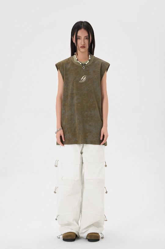 JHYQ Camouflage Sleeveless Tee