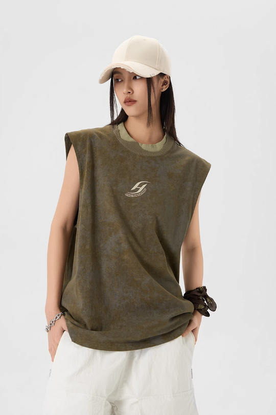 JHYQ Camouflage Sleeveless Tee