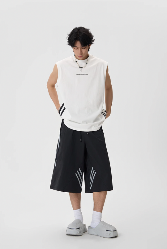 JHYQ Striped Sports Baggy Shorts