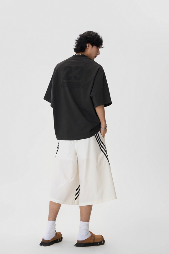 JHYQ Striped Sports Baggy Shorts