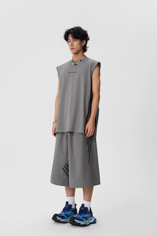 JHYQ Striped Sports Baggy Shorts