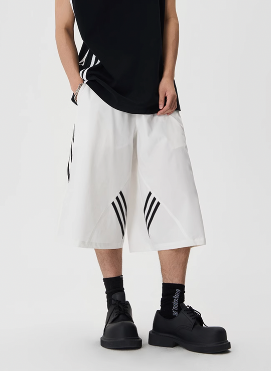 JHYQ Striped Sports Baggy Shorts