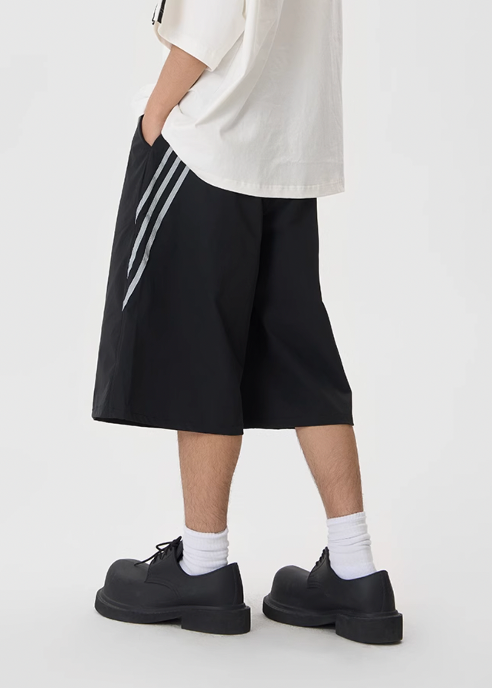 JHYQ Striped Sports Baggy Shorts